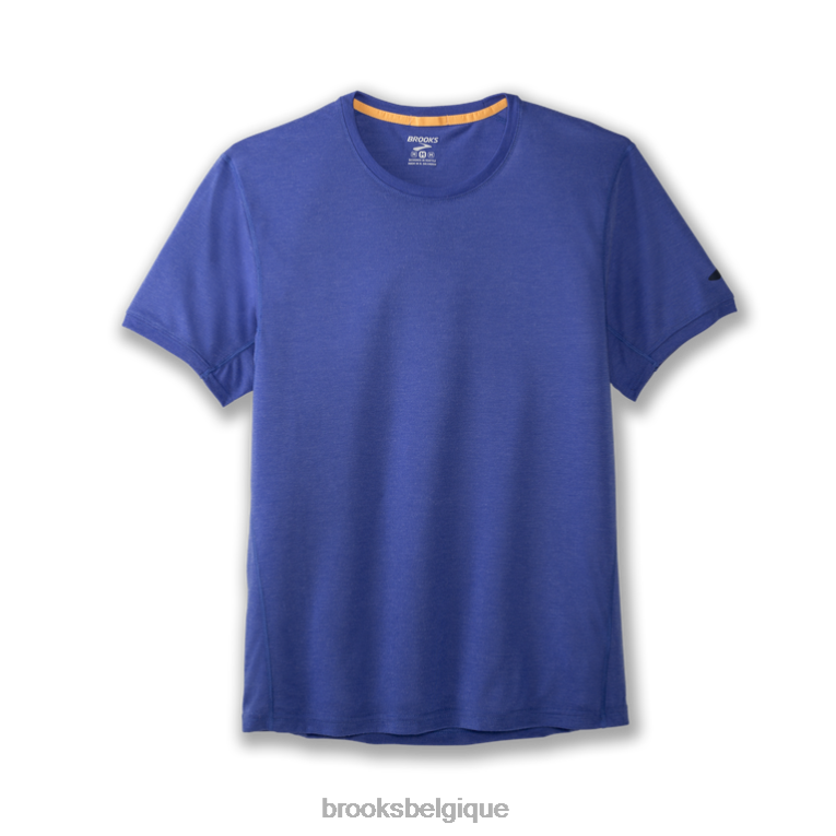 86H241324 manches courtes distance Brooks bleu