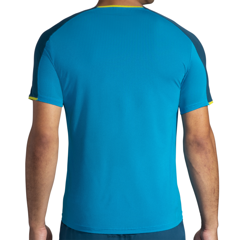 86H241333 ambiance manches courtes Brooks bleu