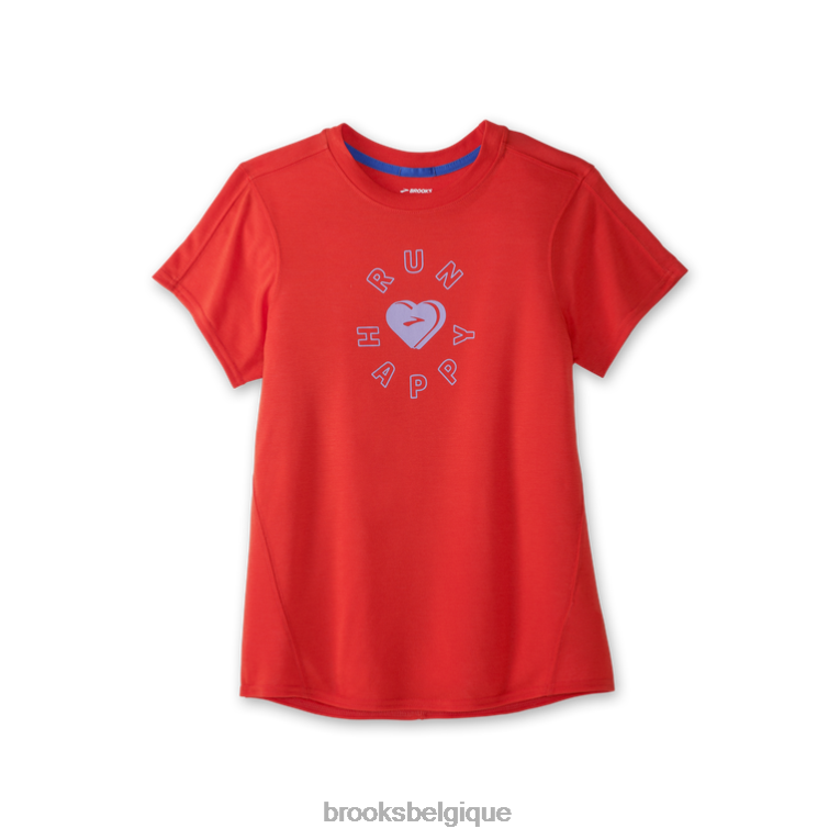 86H241395 manches courtes graphique distance Brooks confiture