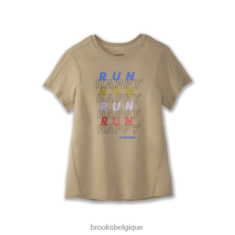 86H241401 manches courtes graphique distance Brooks gruau