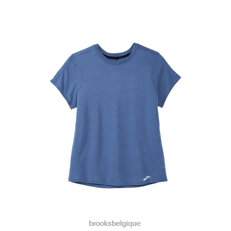 86H241202 manches courtes distance Brooks bleu